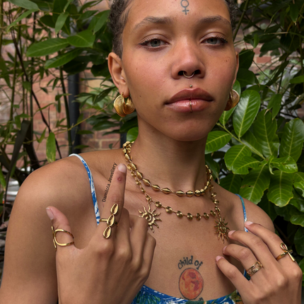 ‘AmaRa’ Eternal Sun Necklace - Gold/Silver