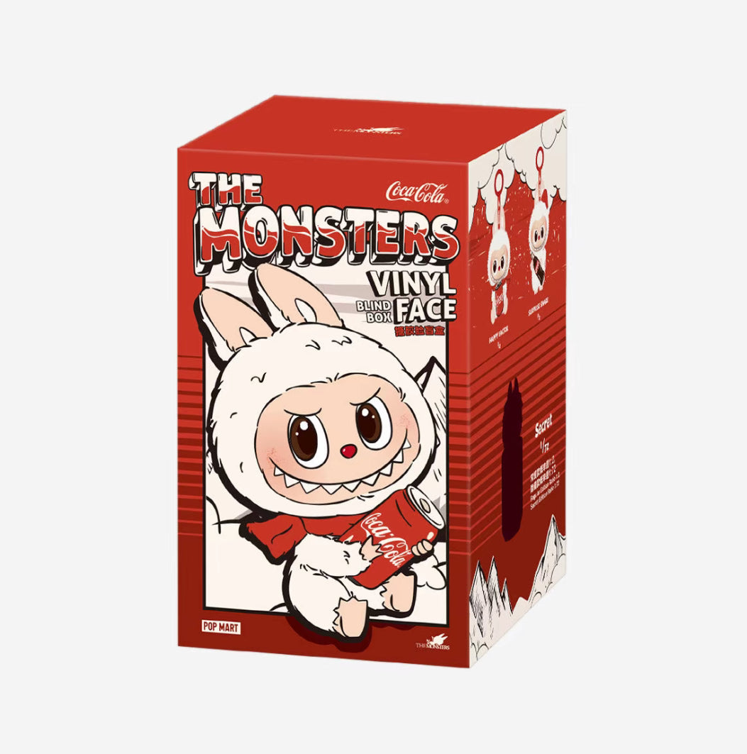 POP MART LABUBU THE MONSTER ‘COCA COLA’ SERIES VINYL FACE BLIND BOX.