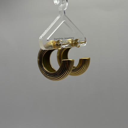 Luxe Gold Chunky ‘Jameila’ Hoop Earrings