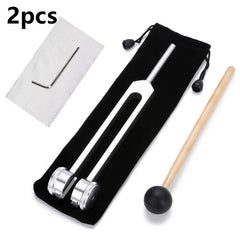 128 Hz Tuning Fork Set Weighted Bio-Acoustic Tuning Fork For Healing Chakra,Sound Therapy,Reliever Stress