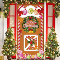 Christmas Curtain Decoration Hanging Cloth Background