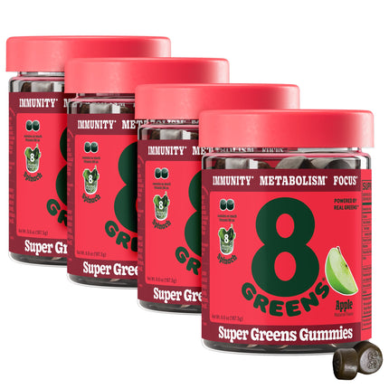 8Greens Supergreens Gummies - Organic Greens for Immunity, Metabolism & Focus | 200 Count