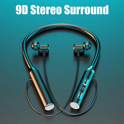 Wireless Headset Bluetooth Headset Hearing Aid Magnetic Extra Long Standby Neck Strap Suspension Sports Headset with Microphone