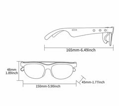 Smart Wireless Glasses, Multifunctional Audio Sunglasses, Wireless Calls, Music Playback.