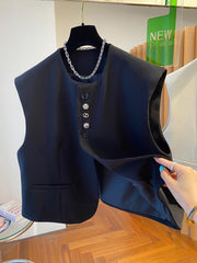 Loose-fitting Waistcoat Universal Bandage Dress