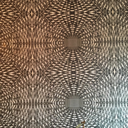 Woven Metal Basket Wallpaper