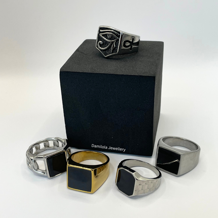 Eye Of Ra Ankh Ring - Silver