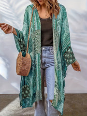 Bohemian Cardigan Aztec Printed Bat Cloak