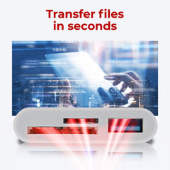 Maplin Lightning Camera Download Adapter SD / MicroSD Card Reader & USB-A Port