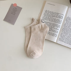 Women's Smiley Ankle Socks Thin Embroidery Ins Short Fashion Tight Socks