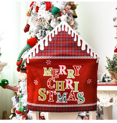 Christmas Decoration English Alphabet Chair Cover