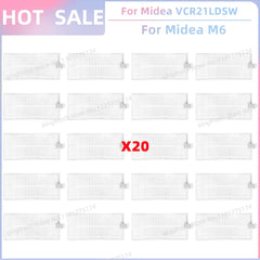 Fit For Midea VCR21LDSW / Midea M6 / Eureka NER600 Robot Vacuum Parts Main Roller Side Brush Hepa Filter Mop Cloth Accessories