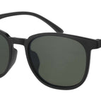 matt black green lens