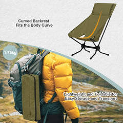 WOLTU Folding Camping Chair Ultralight Aluminium Outdoor Lounge Fishing Chair with Carry Bag for Outdoor Beach Garden BBQ Picnic