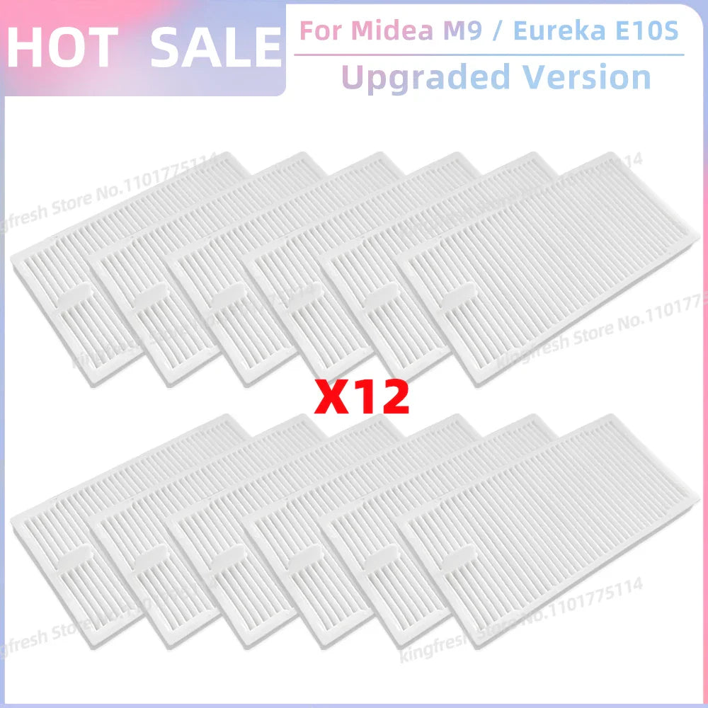 Fit For ( Midea M9, Eureka E10S, Eureka E20 Plus, Midea VCR S10 Plus, PObode A8 ) Parts Main Roller Side Brush Filter Mop Cloth