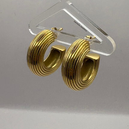 Luxe Gold Chunky ‘Jameila’ Hoop Earrings