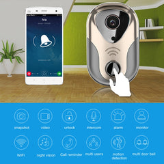 163Eye L1-NJ Smart Visual WIFI 1.3MP Network HD Intercom Doorbell , Support Micro SD Card  & Night Vision, 163Eye Gold, 163Eye