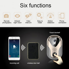 163Eye L1-NJ Smart Visual WIFI 1.3MP Network HD Intercom Doorbell , Support Micro SD Card  & Night Vision, 163Eye Gold, 163Eye