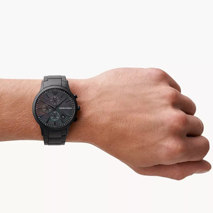 Emporio Armani Men's AR11275 Silver-Tone Stainless Steel Chronograph Watch