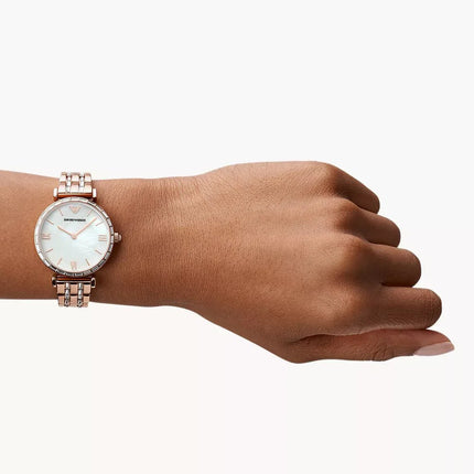 Emporio Armani Men's AR11294 Rose Gold-Tone Stainless Steel Chronograph Watch