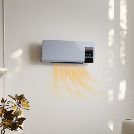 2000W Wall Mounted Heater, 18-45 DegreesC Temperature, Grey