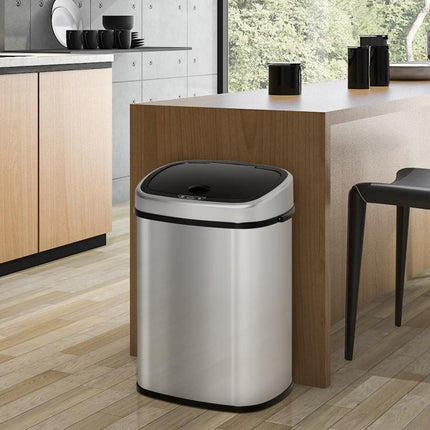 Keep Kitchen Waste Hands-Free – 58L Stainless Steel Sensor Bin