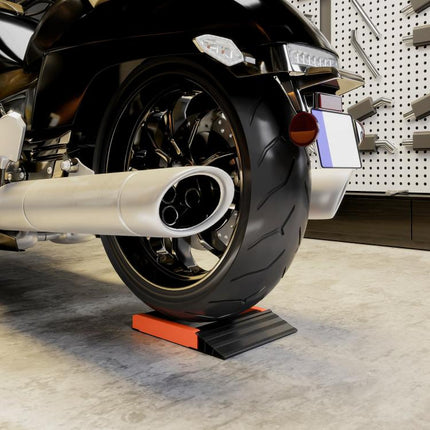 Make Motorcycle Wheel Care Easier – Roller Cleaning & Chain-Lube Stand