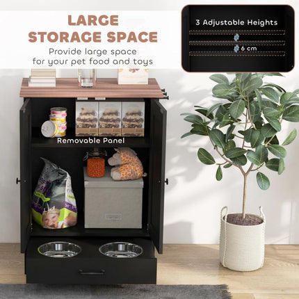 Create a Neater Feeding Corner – Raised Dog Bowl Storage Station