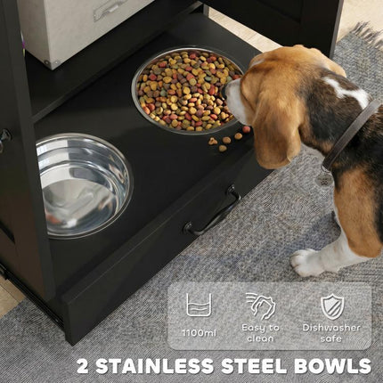 Create a Neater Feeding Corner – Raised Dog Bowl Storage Station