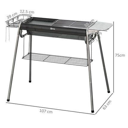 Charcoal BBQ Grill - Black