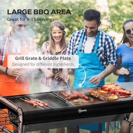 Charcoal BBQ Grill - Black