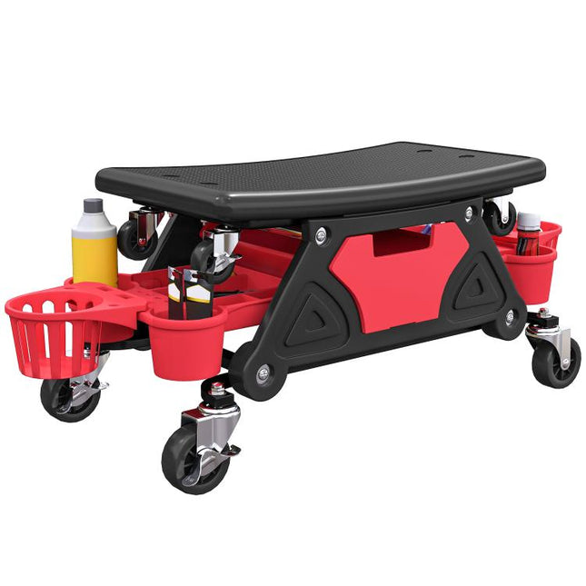 135kg Rolling Mechanic Stool with Tool Storage