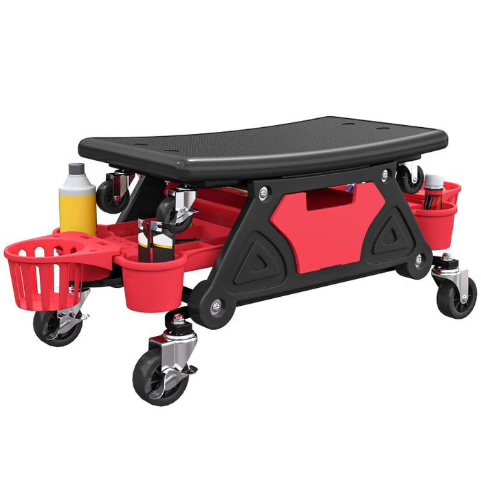 135kg Rolling Mechanic Stool with Tool Storage