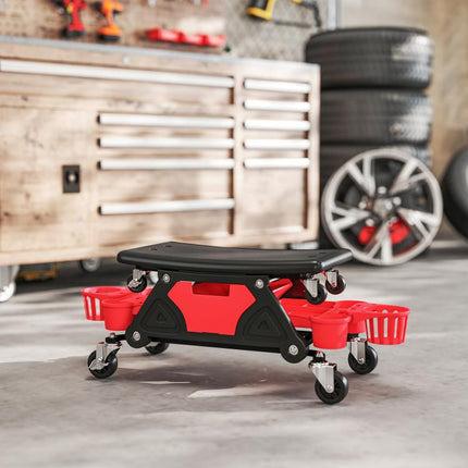 135kg Rolling Mechanic Stool with Tool Storage