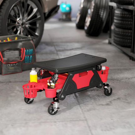 135kg Rolling Mechanic Stool with Tool Storage