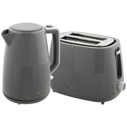 Discover a Smarter Everyday Essential: Give Your Kitchen an Everyday Upgrade – Grey Kettle and Toaster Set