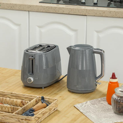 Discover a Smarter Everyday Essential: Give Your Kitchen an Everyday Upgrade – Grey Kettle and Toaster Set