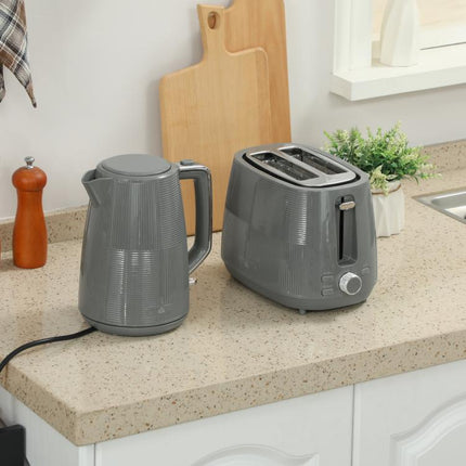 Discover a Smarter Everyday Essential: Give Your Kitchen an Everyday Upgrade – Grey Kettle and Toaster Set
