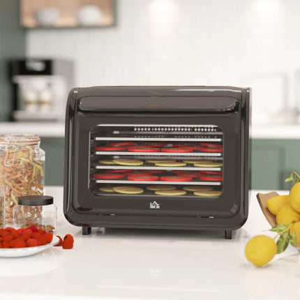 35-70 DegreesC Six-Tray Food Dehydrator - Black