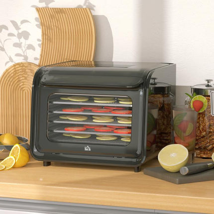35-70 DegreesC Six-Tray Food Dehydrator - Black
