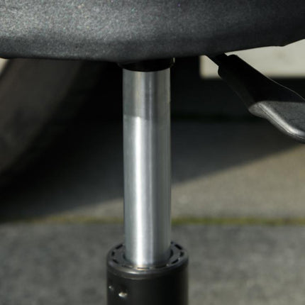 Keep Tools Within Reach – Adjustable Rolling Workshop Stool