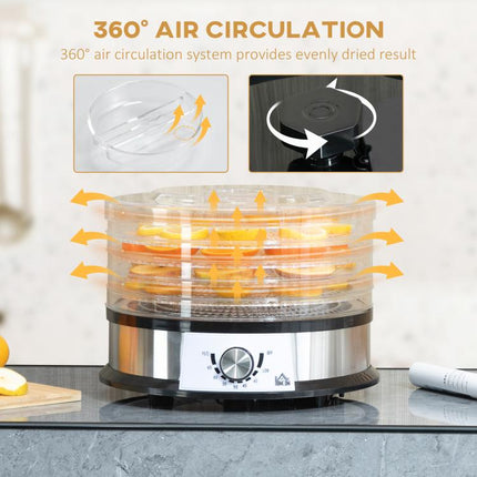 Turn Fresh Produce into Tasty Snacks – 5-Tray Food Dehydrator