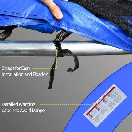 12ft Trampoline Pad, Φ366cm Trampoline Accessories Surround Pad Thick Foam Pads Padding Replacement Spare, Blue