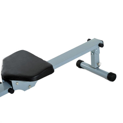 Compact Rowing Machine with 12 Levels of Resistance and LCD Monitor, Cardio Rower for Home Gym Full Workout Training