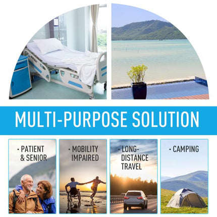Portable Camping Toilet 20L Flushable Porta Potty 10L Water Tank Caravan Travel RV