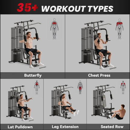 Multifunction Home Gym Weight Training Workout Station Fitness Strength Machine
