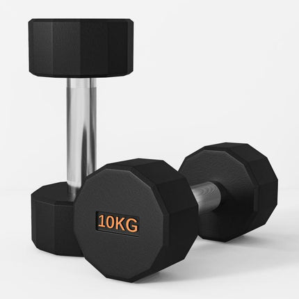 Dumbbells Weights Set with 12-Sided Shape and Non-Slip Grip for Men Women Home Gym Workout, 2 x 10kg