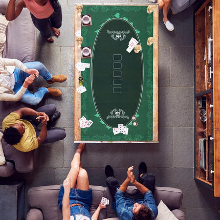 Host Poker Night Anywhere – Water-Resistant 12-Player Poker Mat