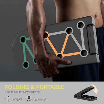 Discover a Smarter Everyday Essential: Make Every Workout Count – Foldable Push-Up Board for Chest, Arms and Shoulders