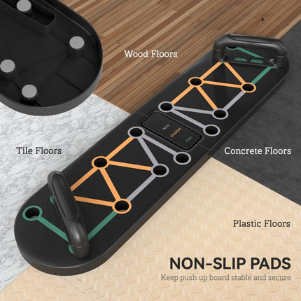 Discover a Smarter Everyday Essential: Make Every Workout Count – Foldable Push-Up Board for Chest, Arms and Shoulders